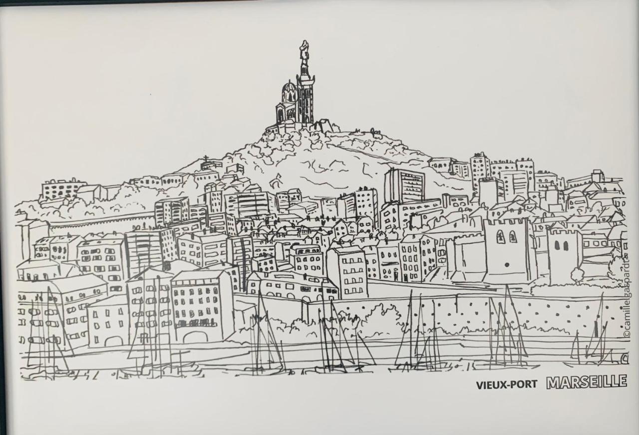 Wonderful Place Near Vieux Port 56M2 Lägenhet Marseille Exteriör bild
